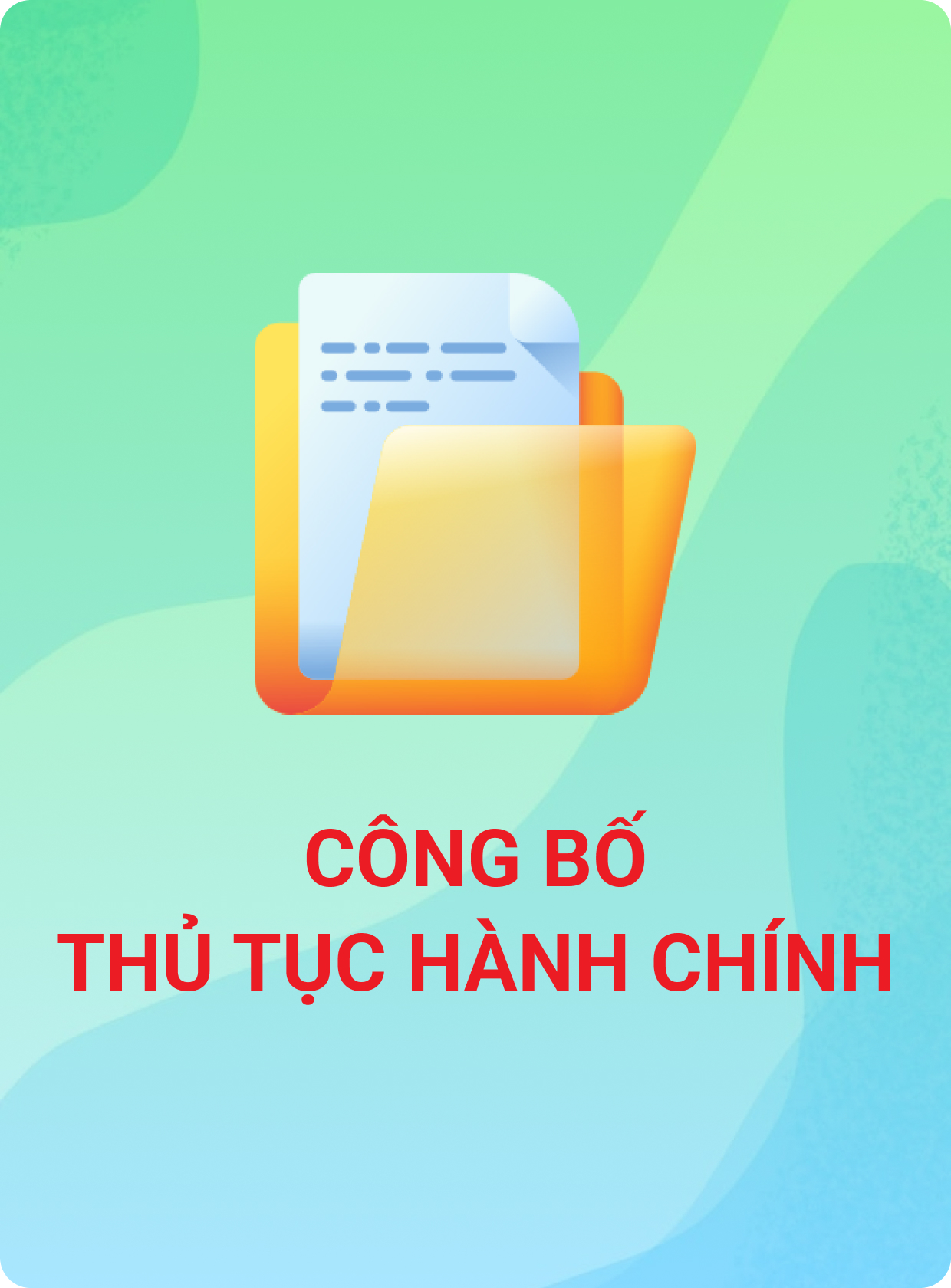 Công bố thủ tục hành chính